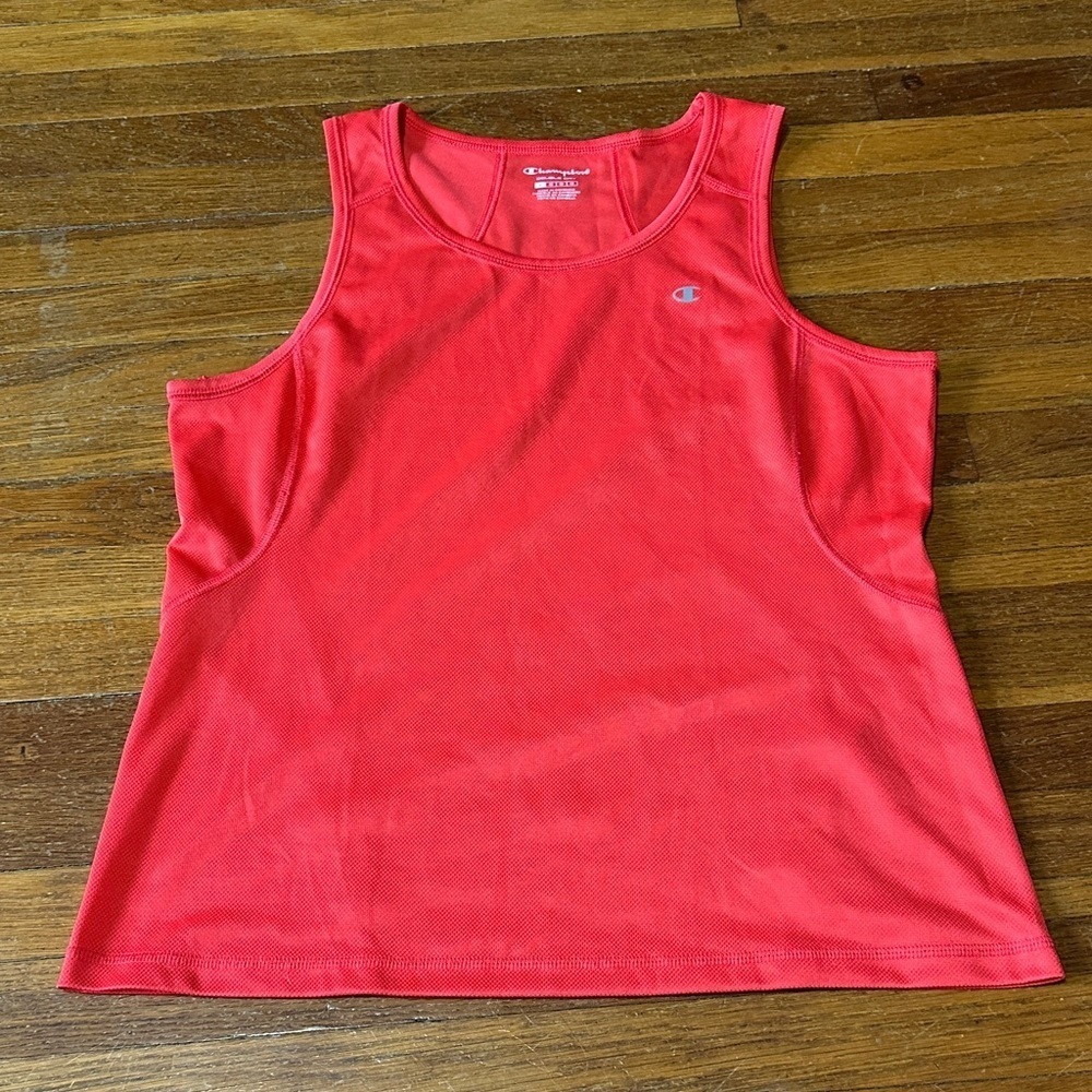 Champion Women's Vibrant Red Workout Tank Top, Large